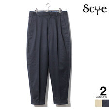 SCYE BASICS San Joaquin Chino 2Pleated Tapered Trousers 5122-83506)画像