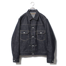 SCYE BASICS Selvedge Denim Pivot Sleeve Trucker Jacket 5122-63544画像