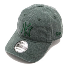 NEW ERA 9TWENTY Washed Cotton ウォッシュドコットン ニューヨーク・ヤンキース ダークグリーン 13328393画像