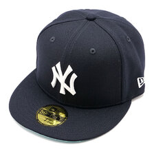 NEW ERA 59FIFTY New York City ニューヨーク・ヤンキース ティールグリーンアンダーバイザー 13328500画像