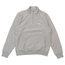 STUSSY Stock Fleece Mock GRAY画像