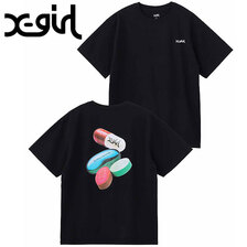 X-girl PILLS S/S TEE BLACK 105223011013画像