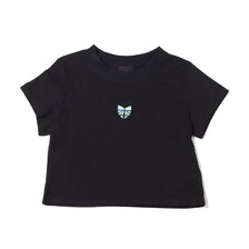 ANNA SUI Archive バタフライ刺繍 チビT BLACK 22SS-AATP05画像