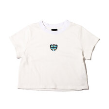 ANNA SUI Archive バタフライ刺繍 チビT WHITE 22SS-AATP05画像