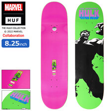 HUF &times; MARVEL HULK Radiate Skate Deck 8.25in AC00763画像