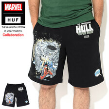 HUF &times; MARVEL HULK Battle Fleece Short PT00280画像