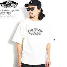 VANS M Pattern Logo TEE -WHITE/COW- 122K1010700画像