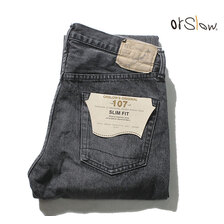 orslow 107 IVY FIT BLACK DENIM STONE WASH 01-0107W-D61S画像