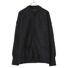 Le Tricoteur TRADITIONAL GUERNSEY ZIP CARDIGAN 002-LT画像