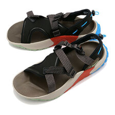 NIKE ONEONTA SANDALS BLACK/COBBLESTONE/LASER BLUE/ENAMEL GREEN DJ6603-003画像