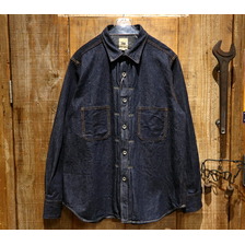 FOB FACTORY F3484 DENIM COAL MINER SHIRT画像