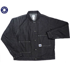 POST OVERALLS 1110 8DB MECHANIC BLOUSE 8 oz. denim black画像