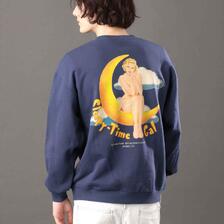 AVIREX L/S CREW SWEAT SLEEPY TIME画像