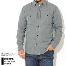 BIG MIKE Hickory Stripe L/S Shirt 101815005画像