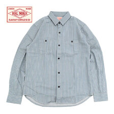 BIG MIKE Hickory Stripe L/S Shirt 101815005画像