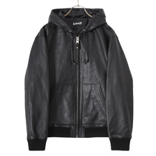 Schott LEATHER FULL ZIP PARKA 3111054画像