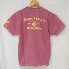 THE FLAT HEAD T-SHIRT - FLYING WHEELS FN-THC-031画像