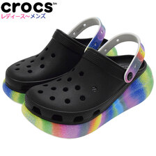 crocs CLASSIC CRUSH SPRAY DYE CLOG 208057画像