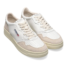 AUTRY MEDALIST LOW LEAT/SUEDE WHITE SAULMLS-LS33画像