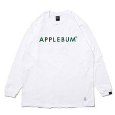 APPLEBUM Logo L/S Tee WHITE画像
