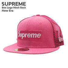 Supreme Box Logo Mesh Back New Era PINK画像