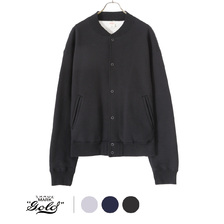 GOLD SUVIN COTTON SWEAT SNAP JACKET 22B-GL69020画像