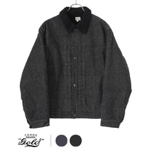 GOLD RECYCLED WASTE SUVIN COTTON YARN 11oz. DENIM RANCH JACKET 22B-GL15107画像