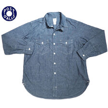 POST OVERALLS 3216-11 The NAVY CUT 2 / chambray indigo画像
