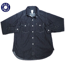 POST OVERALLS 3216-LDI The NAVY CUT 2 light denim indigo画像