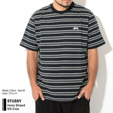 STUSSY Henry Striped S/S Crew 1140292画像