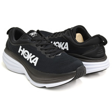 HOKA ONE ONE BONDI 8 BLACK / WHITE 1123202-BWHT画像