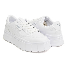 PUMA MAYZE STACK LTHR WNS PUMA WHITE 384412-01画像