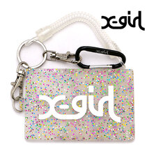 X-girl MILLS LOGO RUBBER PASS CASE MULTI 105211054018画像