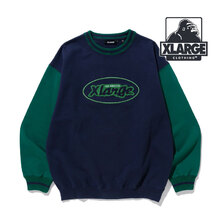 X-LARGE RETRO CREWNECK SWEAT NAVY 101223012011画像