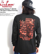 COOKMAN Long Sleeve T-Shirts TM paint Abbot Kinney -BLACK- 231-23168画像