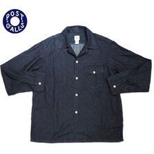 POST OVERALLS 3215-LDI E-Z NAVY light denim indigo画像