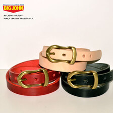 BIG JOHN HIMEJI LEATHER ORIGINAL NARROW BELT (5mm厚) VBLT04画像