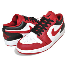 NIKE AIR JORDAN 1 LOW white/gym red-black 553558-163画像