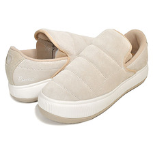 PUMA SUEDE MAYU SLIP-ON FIRST SENSE LIGHT SAND-MARSHMALLOW 386639-02画像