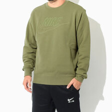 NIKE Club+ FT GX Crew Sweat Olive DQ4584-222画像