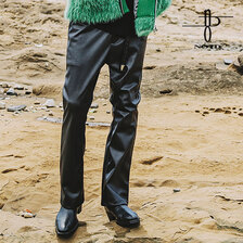 NO ID. BLACK シンセティックレザーウォームフレアPT 451006-282P画像