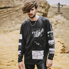 NO ID. BLACK LandscapeプリントBIG-PO 451006-286T画像