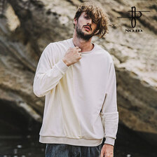 NO ID. エコファー切替ドルマンスリーブC/Nプルオーバー 851006-276T画像