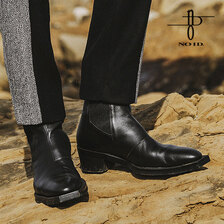 NO ID. スクエアソールサイドゴアヒールブーツ 851208-315F画像