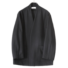 marka LAPELLESS SHIRT JACKET - 2/48 wool flannel - M22D-06JK01C画像