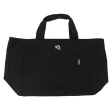 RHC Ron Herman &times; THE PRIMITIVES Canvas Logo Tote Bag L BLACK画像