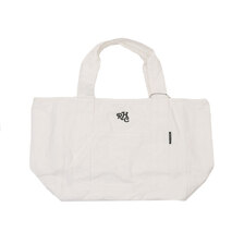 RHC Ron Herman &times; THE PRIMITIVES Canvas Logo Tote Bag M WHITE画像
