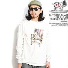 The Endless Summer TES OUTDOOR CHAIR BUHI LONG SLEEVE T-SHIRT -WHITE- FH-2774343画像