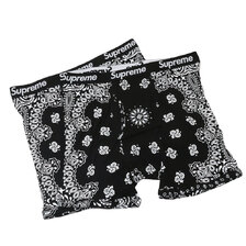 Supreme &times; Hanes 22FW Boxer Briefs (2 Pack) BLACK画像