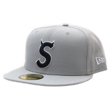 Supreme 22FW S Logo New Era GRAY画像